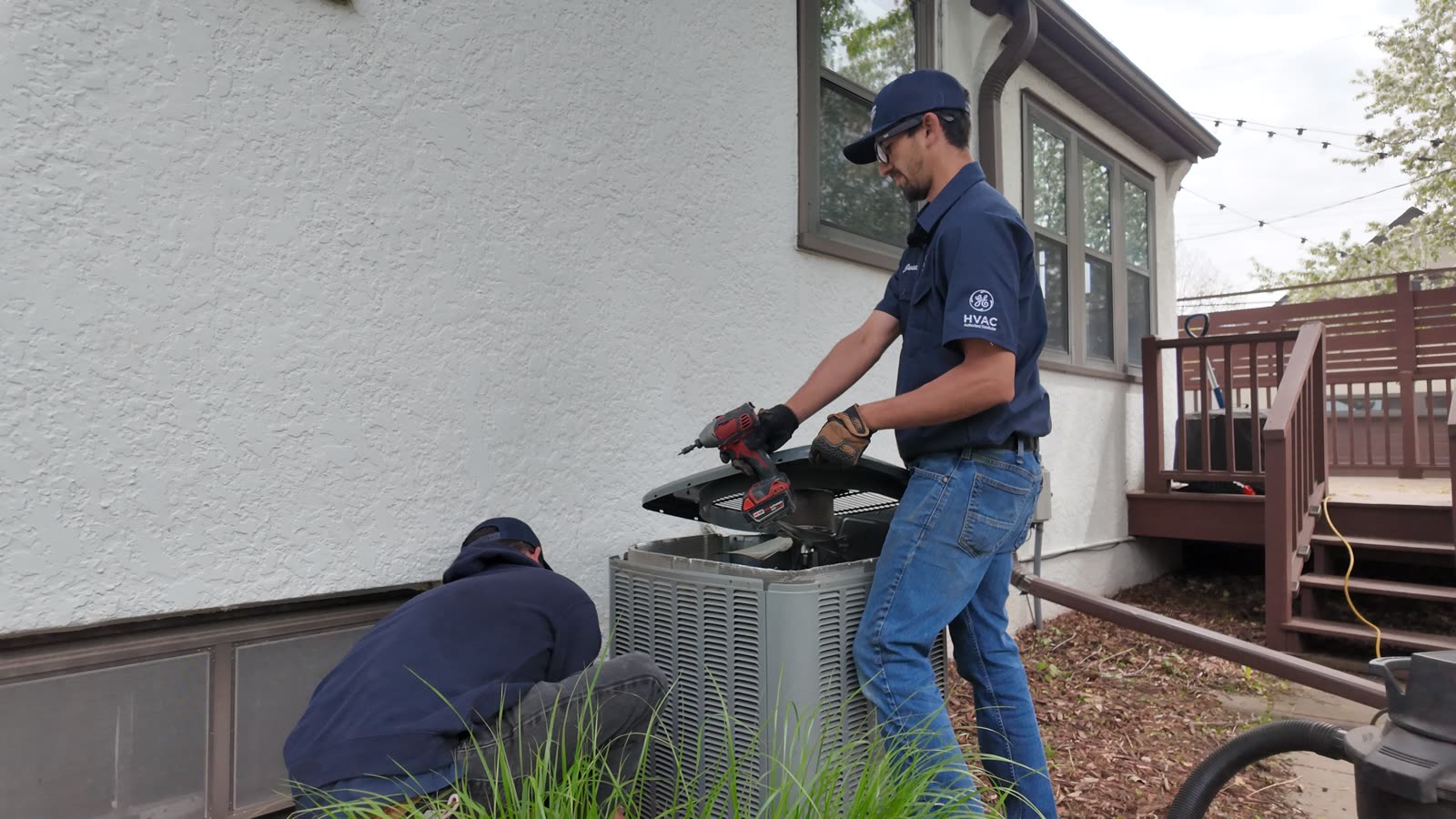 Cleaning years of buildup out of an AC condenser coil